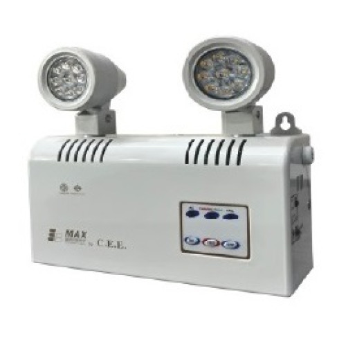 MAX BRIGHT รุ่น CP 369 Self-Contained Emergency Light (2x9W=130 min / 2x12W=100 min) 