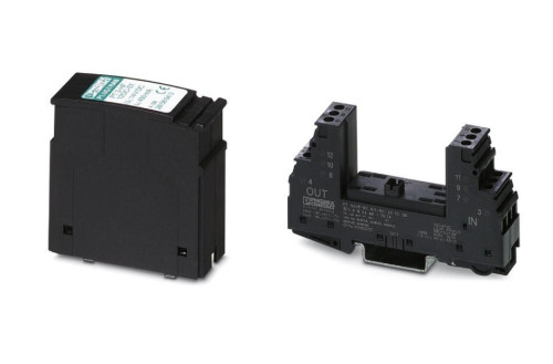 PHOENIX CONTACT รุ่น PT 1X2+F-BE Surge protection base-element, PT 3-HF-12DC-ST - Surge protection p