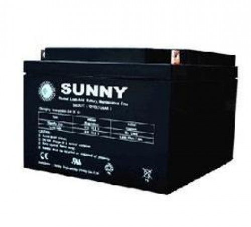 SUNNY แบตเตอรี่แห้งชนิดตะกั่ว-กรด Seal Lead Acid Battery 12V-40Ah.,รุ่น SN40-12