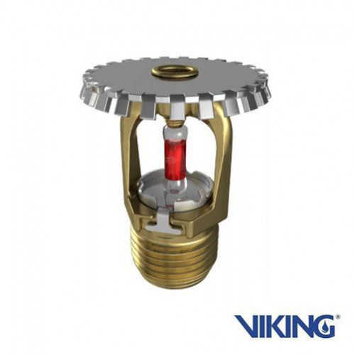 VIKING หัวสปริงเกอร์ Sprinkler สีแดง 68C' ขนาด 1/2 นิ้วแบบหัวชี้ขึ้น Uplight,K-Factor-5.6  รุ่น VK10