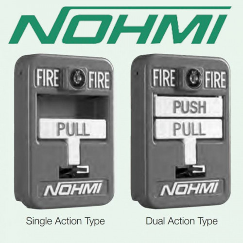 NOHMI รุ่น FMM01U-SK1 อุปกรณ์แจ้งเหตุด้วยมือ ชนิดดึง (Pull Station) แบบติดลอย Dual Action 