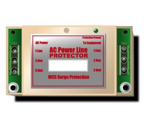 MCG AC Power Line Surge Protector,240V, 1Ph, 2w+g 10kA model. 417