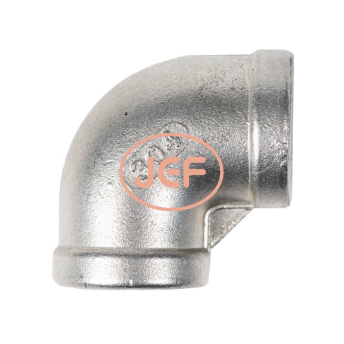 JEF รุ่น SUS304 ข้องอเกลียว Size 3/8