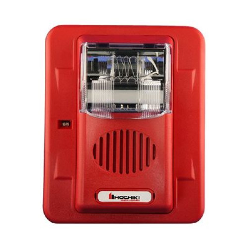 HOCHIKI รุ่น HEC24-1575WR Wall Mount Horn/Strobe 24 VDC 15/75cd,100 dba Red 