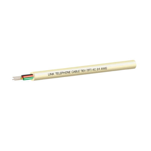 LINK รุ่น UL-1034-5  Tiev Telephone Cable  4C,22AWG (0.65MM.)/Roll