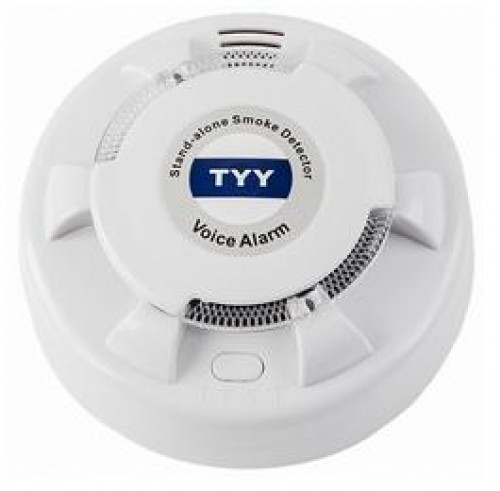 TYY YDS-H03 Smoke Detector Stand-Alone Residential Voice Alarm Detector , LED