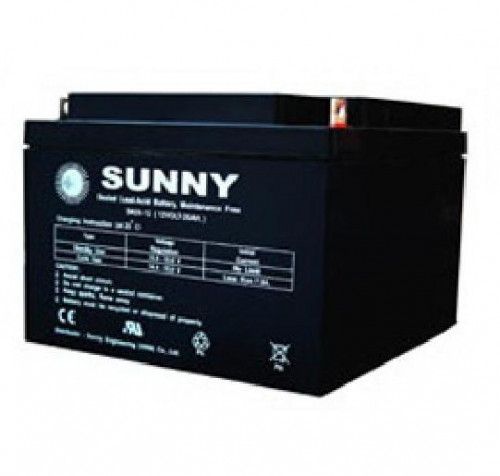 SUNNY แบตเตอรี่แห้งชนิดตะกั่ว-กรด Seal Lead Acid Battery 12V-26Ah.,รุ่น SN26-12