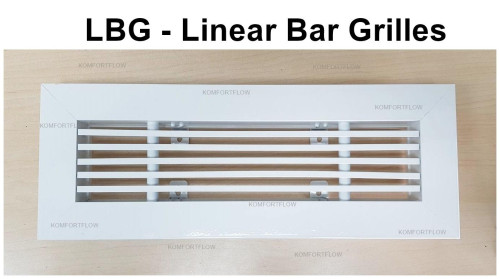 RENEAR BAR GRILLES รุ่น 1-LBG หน้ากากแอร์ลมส่ง Size 8 x 30 cm.