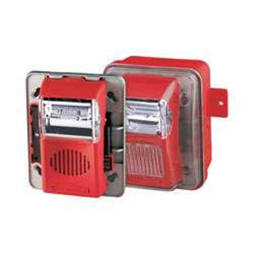 GENTEX รุ่น WGEC24-75WR 24VDC Outdoor Horn & Strobe Combination Kit -Red Faceplate