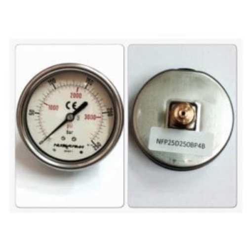 NUOVAFIMA รุ่น MGS10 DS63D 0-250 BAR เกลียวทองเหลือง 1/4''BSP (ออกหลัง)