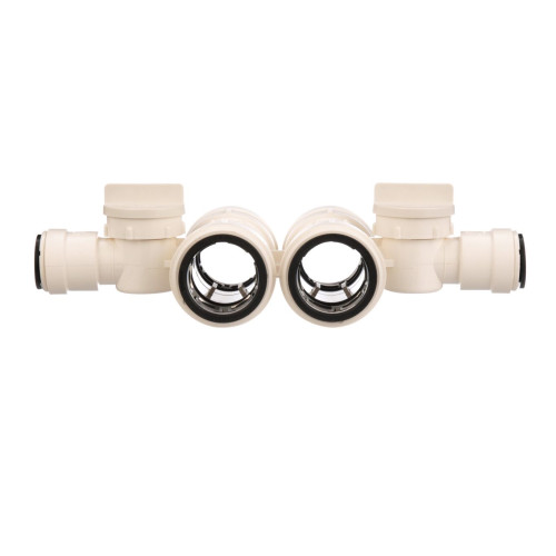WATTS 3583-Serie Plastic Fitting Manifolds - Dual Manifolds - Dual Union Body Package Type: Single P