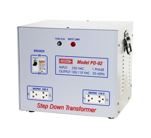 TRANSFORMER รุ่น PO-02 Step Down Transformer หม้อแปลงไฟฟ้า รุ่นสกรีน 