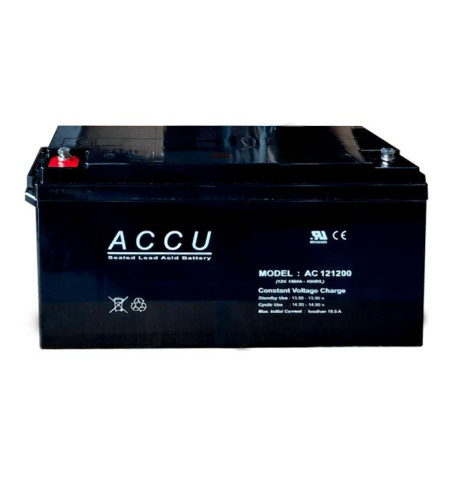 ACCU รุ่น AC121200 แบตเตอรี่ Seal Lead Acid Battery 12V 120Ah