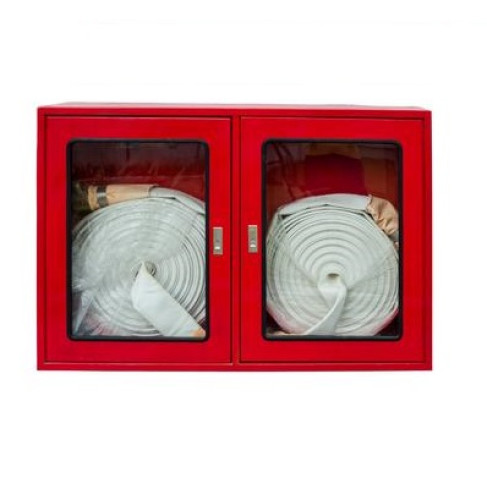  ตู้เก็บอุปกรณ์ดับเพลิงเหล็กเบอร์ 16 ขนาด 120x35x100 ขาสูง 10 cm กระจกเซฟตี้หนา 4 mm