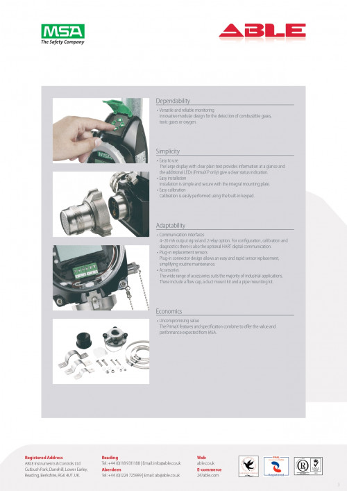 MSA PrimaX® P Gas Transmitter 3