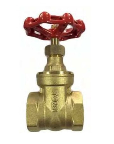 TOZEN รุ่น D-BGV Brass Gate Valve Non-Rising, Screwed Bonnet Stem PN 20 Size 1-1/4