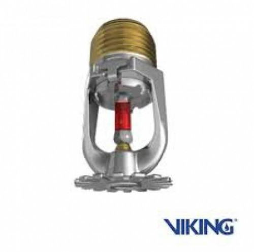 VIKING หัวสปริงเกอร์ Sprinkler สีแดง 68C' ขนาด 1/2 นิ้วแบบหัวชี้ลง Pendent,K-Factor-5.6  รุ่น VK1021