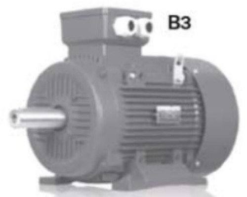 AD THREE-PHASE  ALUMINIUM ASYNCHRONOUS MOTOR 5.5KW 7.5HP 6POLE 1000RPM. FOOT B3 IE1 ราคา 10,830.00 บ