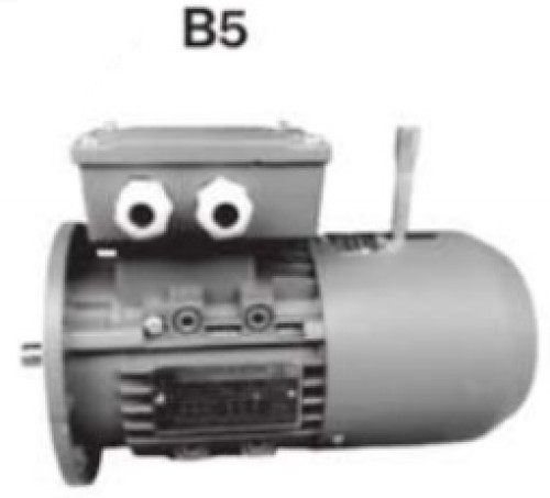 มอเตอร์เบรค 0.37KW. 0.5HP B5 มีคันโยกในตัว IE1 ราคา 5,700.00 บาท