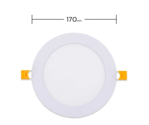 RICHLED DOWNLIGHT PANEL MODEL SLIM-D  12W ROUND 6500K DAYLIGHT(บรรจุ400)