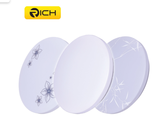 RICHLED โคมซาลาเปา SLIM ลายดอกไม้ 24W DAYLIGHT 6500K (บรรจุ20)
