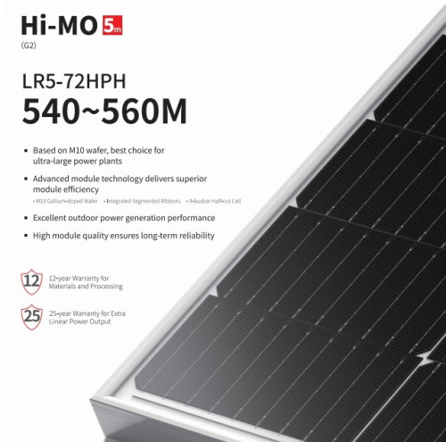  LONGI 555W Mono Half-Cell 