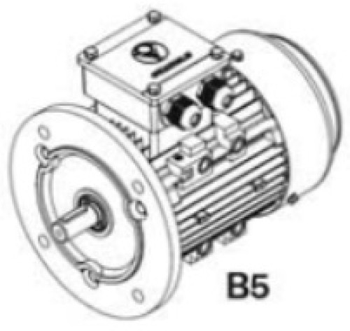 AD THREE-PHASE  ALUMINIUM ASYNCHRONOUS MOTOR 3KW 4HP 6POLE 1000RPM. FLANGE B5 IE1 ราคา 8,787.50 บาท