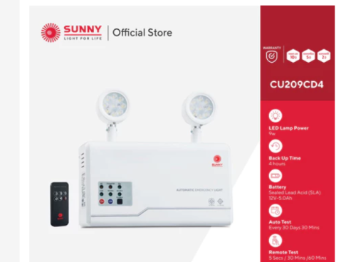 SUNNY CU SERIES MODEL CU209CD4 9W12V- 5.0AH