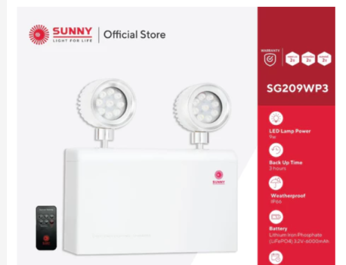 SUNNY SG-209WP3 SERIES IP66  MODE SG-209WP3 9W 12V5.0AH