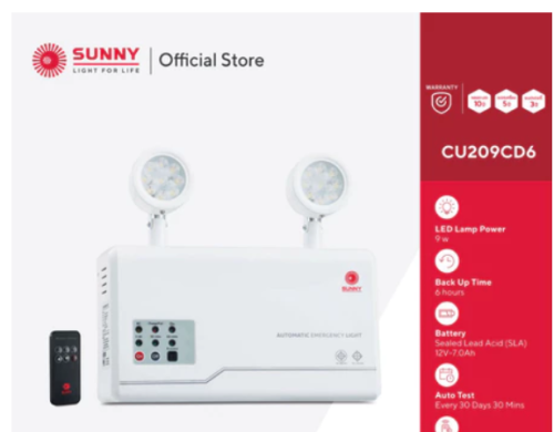 SUNNY CU SERIES MODEL CU209CD6 9W12V- 5.0AH