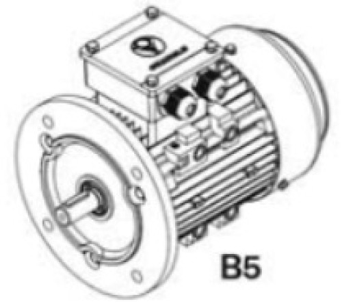 AD THREE-PHASE  ALUMINIUM ASYNCHRONOUS MOTOR 11KW 15HP 2POLE 3000RPM. FLANGE B5 IE1 ราคา 15,390.00 บ
