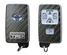 TRD remote carbon sticker