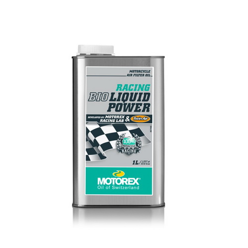 Motorex racing bio liquid power น้ำยาเคลือบกรองเปลือย ขนาด1 ลิตร