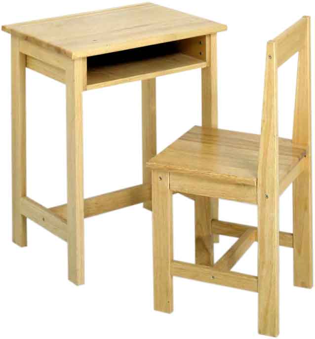โต๊ะและเก้าอี้นักเรียนเดี่ยว