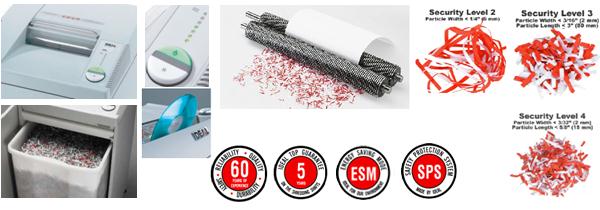 เครื่องทำลายเอกสาร IDEALรุ่น 4005 SMC 0.8x5mm. 1