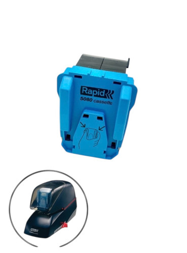 ลวดเย็บ RAPID 5080 สำหรับเครื่องเย็บกระดาษไฟฟ้า ราปิด รุ่น 5080 1 กล่อง มี 3 ตลับ 1