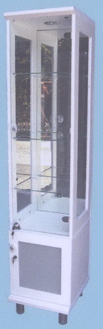 ตู้กระจก ตู้โชว์ดาวน์ไลท์ 40 ซม.สีขาวผิวเมลามีนDL 401