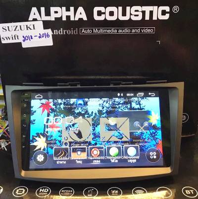 Alpha coustic จอAndroid ตรงรุ่นรถ SUZUKI Swift  ปี 2011-2017 ( Ram 2 GB / Rom 16 / 4 Core )