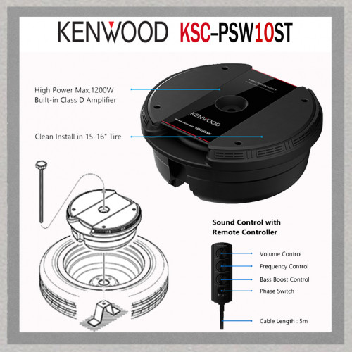Kenwood KSC-PSW10ST 4