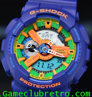 CASIO GA-110FC-2AJF G-SHOCK Watch คาสิโอ จีเอ 110 สี ม่วง ส้ม 1