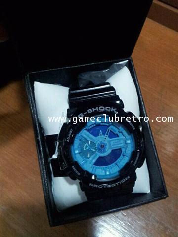 GA-110B-1A2JF Casio G-SHOCK Mens Hyper Colors Black x Blue Watch 1