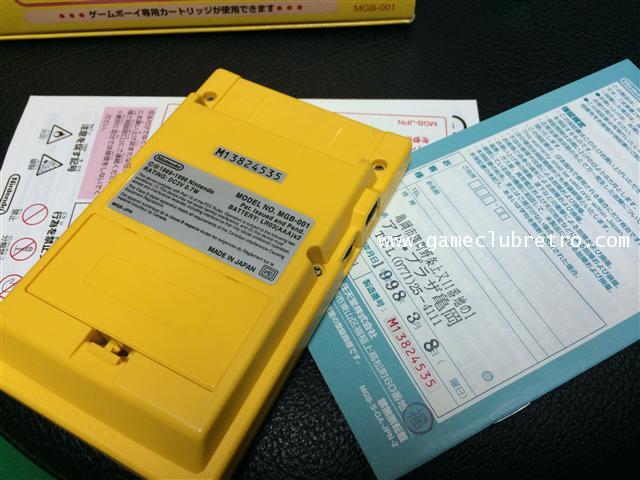 Gameboy Pocket Yellow เกมบอย พ๊อกเก็ตสีเหลือง 3