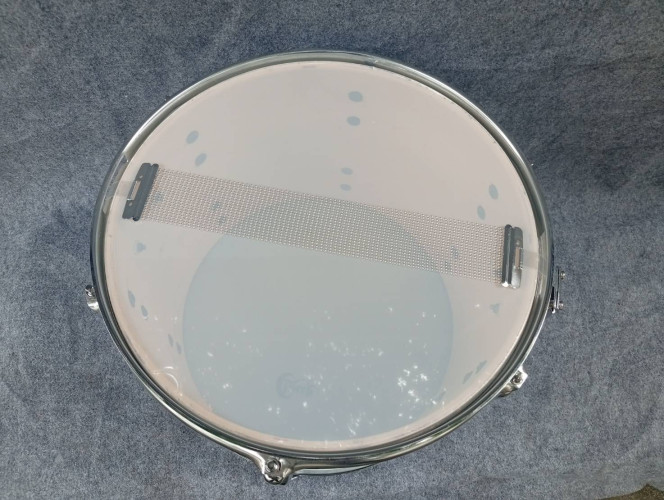 กลอง ยี่ห้อ LUNAR รุ่น GEMD-601 MARCHING DRUM 14 นิ้ว 6 หลัก สีเงิน 6