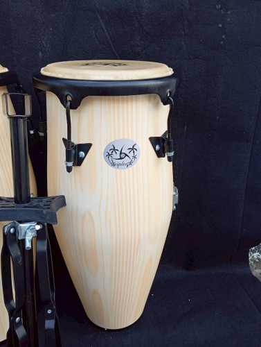 กลองทอมบ้าไม้ Triplesix 10 และ 11 นิ้ว พร้อมขาตั้ง 1