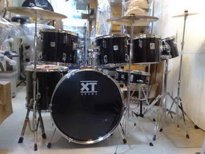 กลองชุดใหญ่ XT Drums รุ่น GX series กลอง 7 ใบ HH1คู่ ฉาบ 3 ใบพร้อมขา กระเดื่องคู่พร้อมกระเป๋า