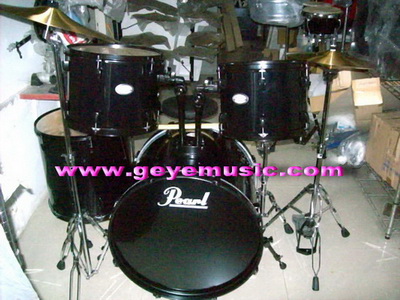 กลองชุด PEARLรุ่น SC625C/B สีดำ tom 6 หลัก bass drums8หลักแฉ 16 HH1คู่ ไม้ 6ชั้นครบชุด