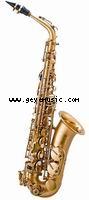 อัลโตแซกโซโฟน ยี่ห้อ แซ็กโซโฟน Wisdom รุ่น GE1019 สีทองพ่นทราย คุณภาพสมราคา saxophone Wisdom