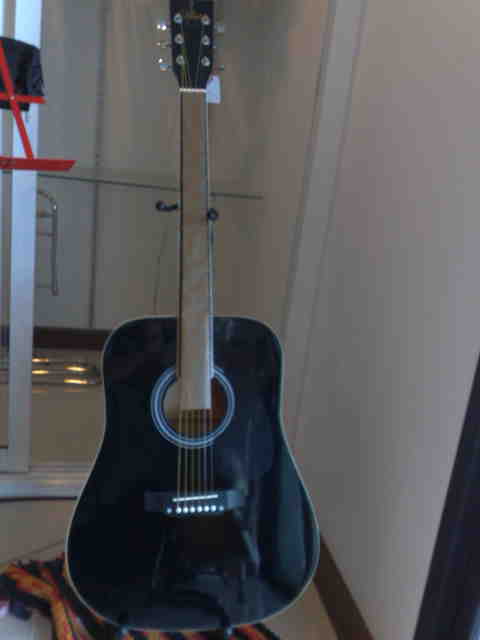 กีต้าร์โปร่ง PLATO(PA1) Acoustic Guitar 41 สีส้ม 3