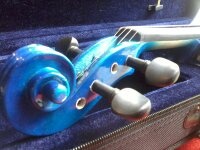 Electric Violin Siserveir GE110 สีน้ำเงินฟ้า 4/4 1