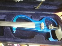Electric Violin Siserveir GE110 สีน้ำเงินฟ้า 4/4 3